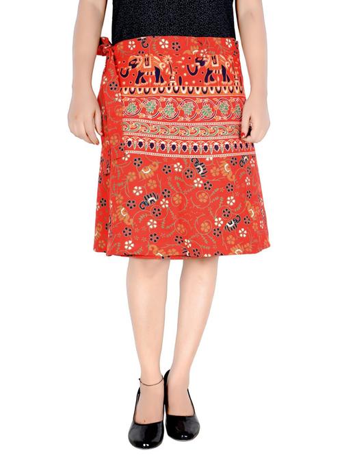 orange cotton skirt - 19607267 - Very Small Image - 1