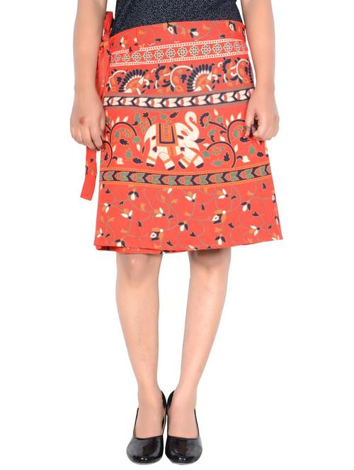 orange cotton skirt - 19607270 - Very Small Image - 1