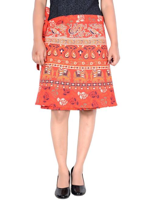 orange cotton skirt - 19607272 - Very Small Image - 1