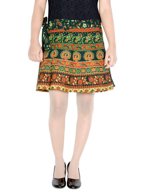multi colored cotton printed skirt - 19607397 - Very Small Image - 1
