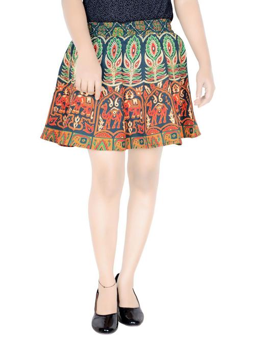 multi colored cotton flared skirt - 19607676 - Very Small Image - 1