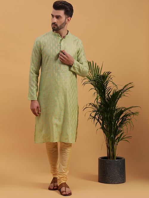 mandarin collar cotton kurta - 19608240 - Very Small Image - 1