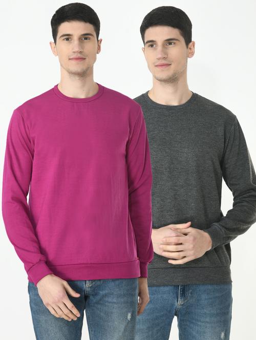 mens combo sweatshirt - 19609325 - Very Small Image - 1