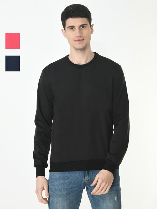 mens combo sweatshirt - 19609412 - Very Small Image - 1