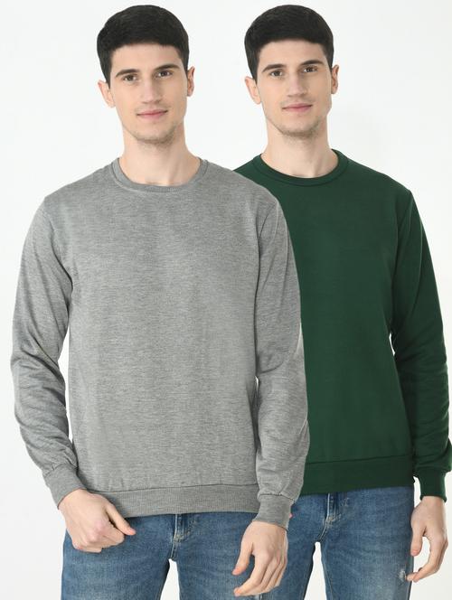 mens combo sweatshirt - 19609440 - Very Small Image - 1