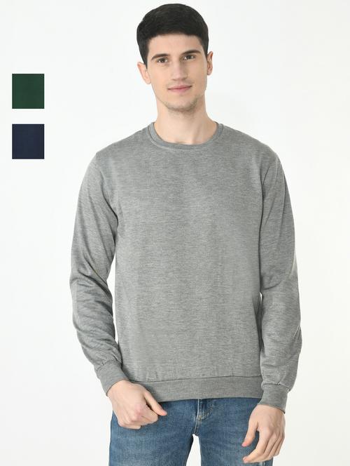 mens combo sweatshirt - 19609454 - Very Small Image - 1