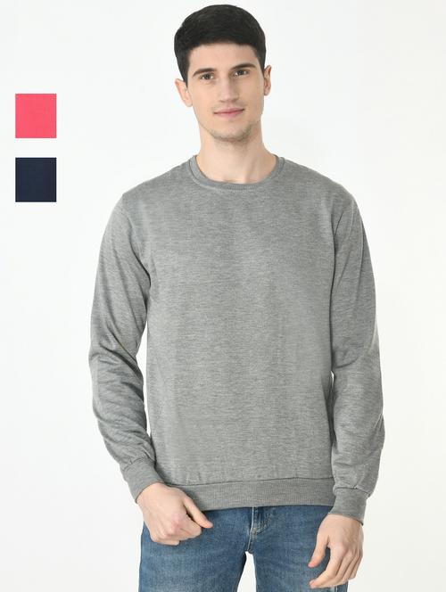 mens combo sweatshirt - 19609458 - Very Small Image - 1