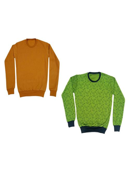 girls printed sweatshirt combo - 19609613 - Very Small Image - 1