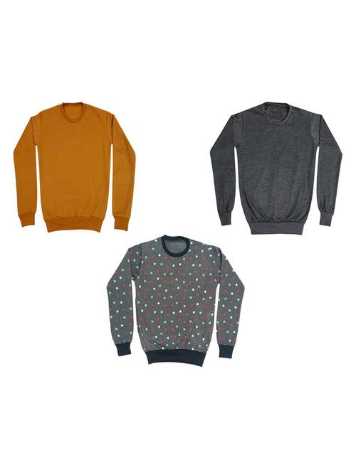girls printed sweatshirt combo - 19609631 - Very Small Image - 1