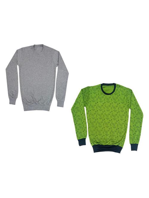 girls printed sweatshirt combo - 19609652 - Very Small Image - 1