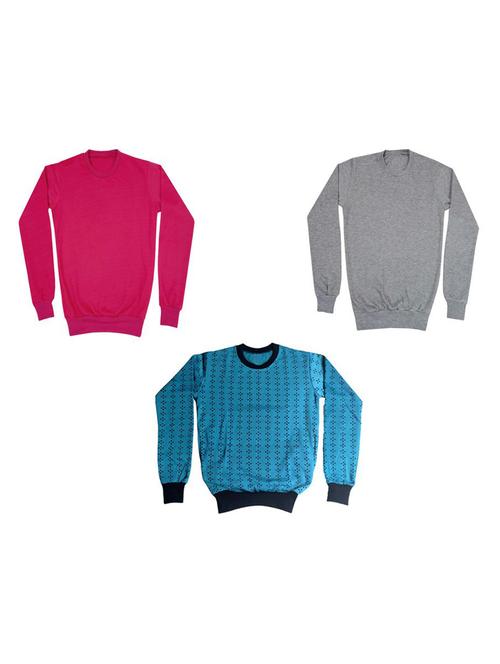 girls printed sweatshirt combo - 19609763 - Very Small Image - 1