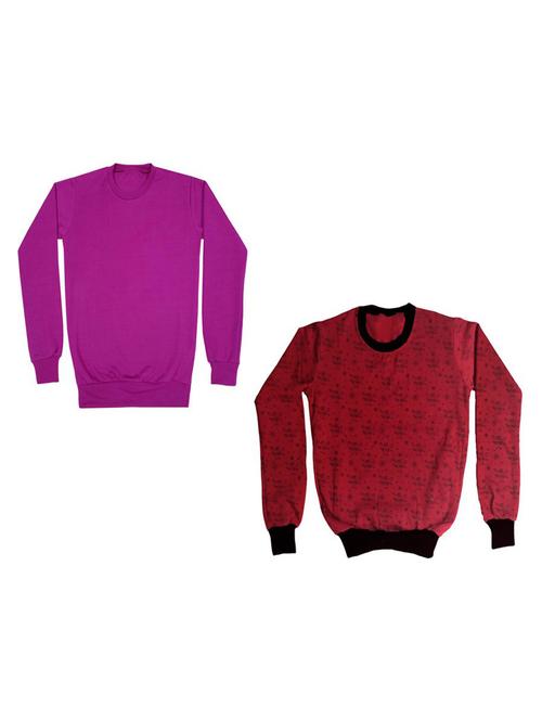 girls printed sweatshirt combo - 19609786 - Very Small Image - 1