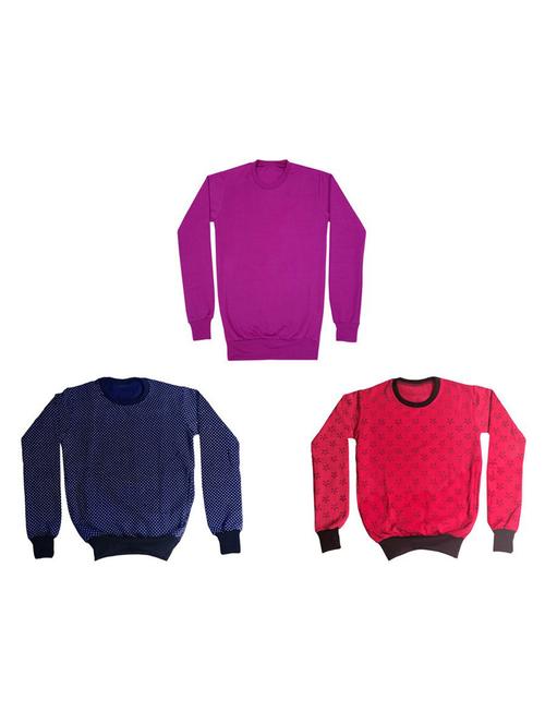 girls printed sweatshirt combo - 19609793 - Very Small Image - 1