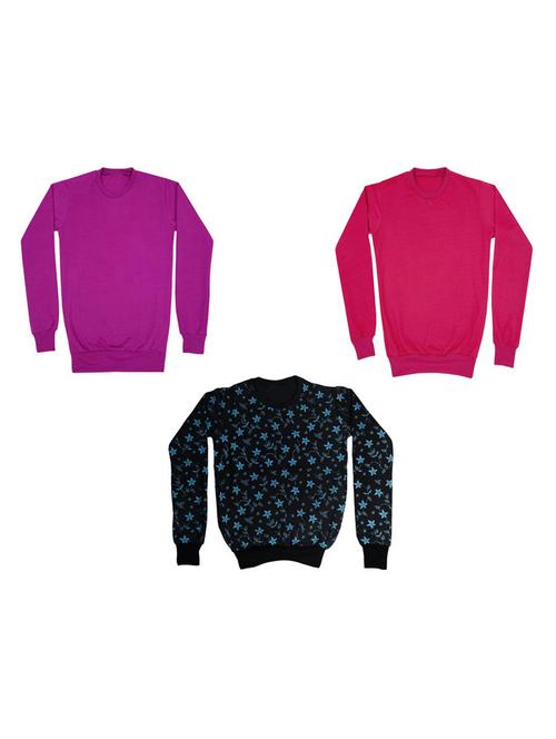 girls printed sweatshirt combo - 19609808 - Very Small Image - 1