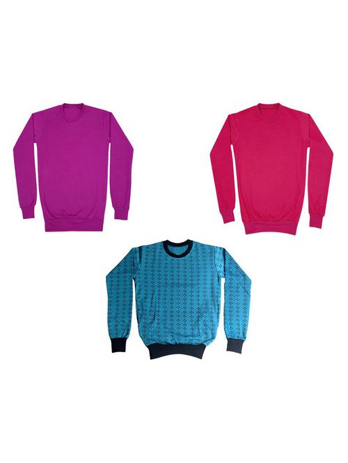girls printed sweatshirt combo - 19609812 - Very Small Image - 1