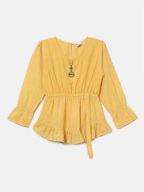 girls round neck top - 19614441 - Very Small Image - 1
