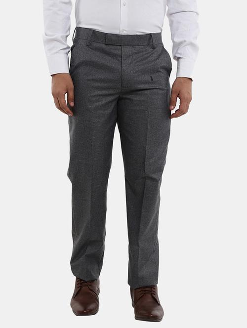 mid rise solid formal trouser - 19614715 - Very Small Image - 1