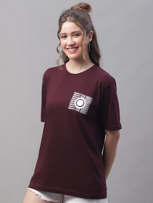 red cotton regular tshirt - 19614902 - Very Small Image - 1