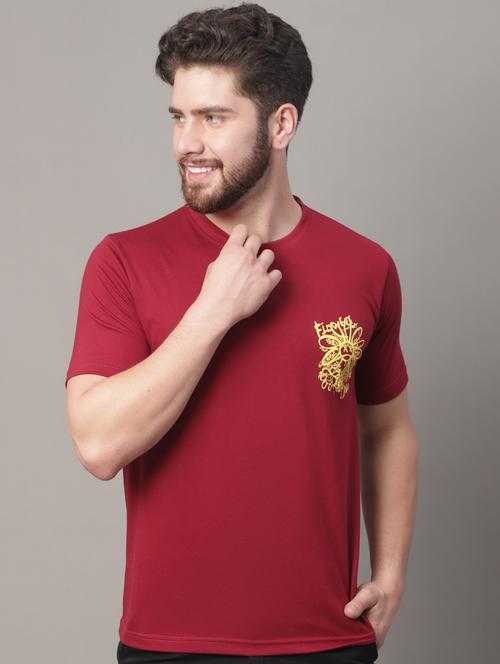 round neck back printed t-shirt - 19615173 - Very Small Image - 1