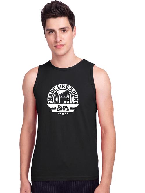 chest-printed cotton vest - 19615527 - Very Small Image - 1