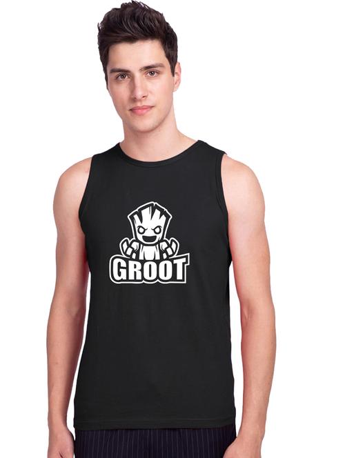 chest-printed cotton vest - 19615547 - Very Small Image - 1