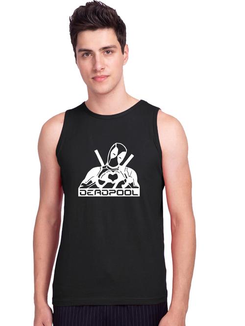 chest-printed cotton vest - 19615571 - Very Small Image - 1