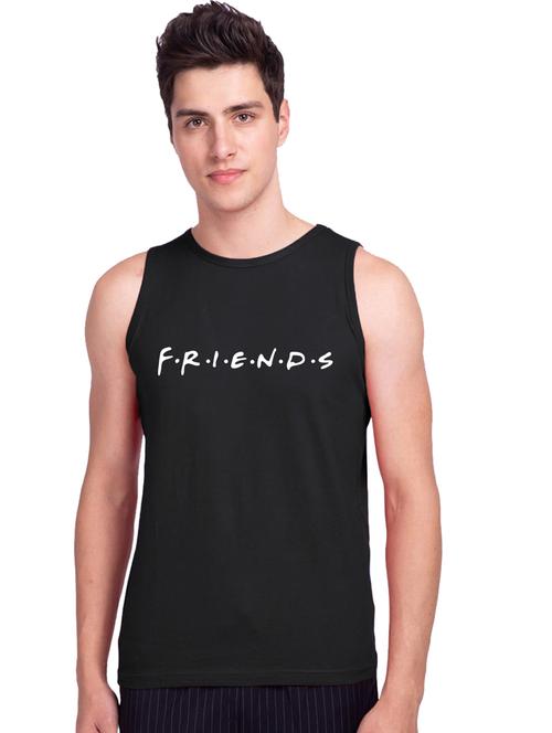 round neck graphic printed vest - 19615679 - Very Small Image - 1