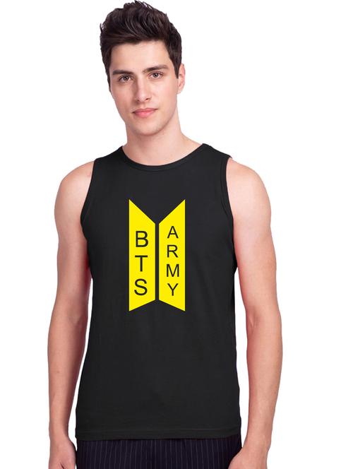 round neck graphic printed vest - 19615771 - Very Small Image - 1