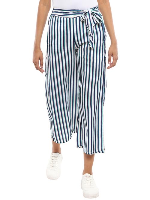 women's stripe print night wear pajama - 19616046 - Very Small Image - 1