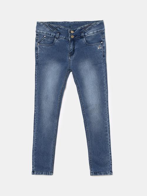 high waist blue denim jeans - 19616150 - Very Small Image - 1