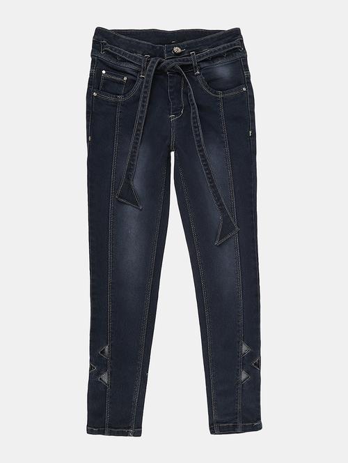 high waist blue denim jeans - 19616152 - Very Small Image - 1