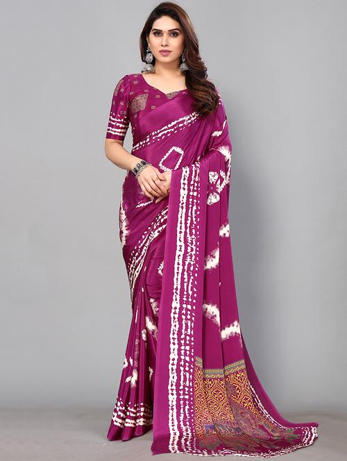 self-design printed saree - 19617678 - Very Small Image - 1