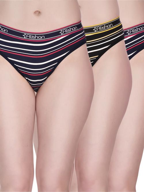 alishan women's striped bikini panty combo - 19618373 - Very Small Image - 1