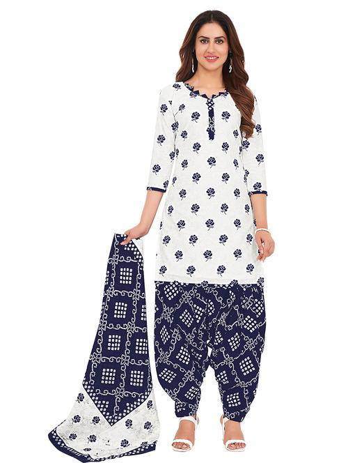 printed unstitched suit set - 19618396 - Very Small Image - 1