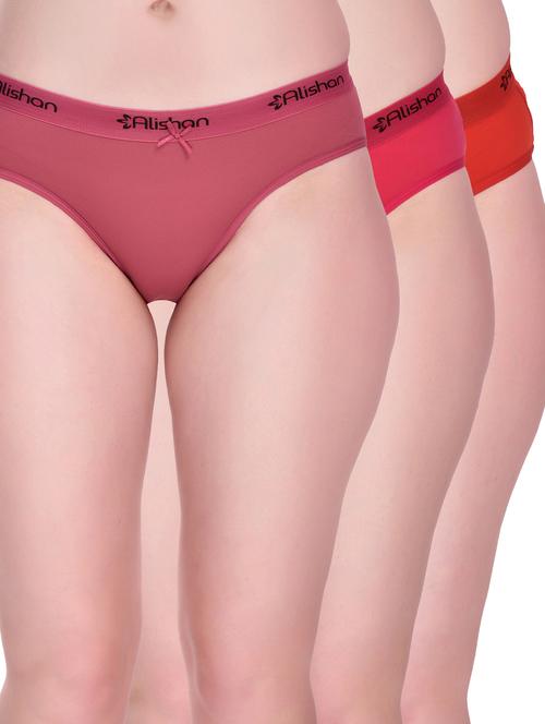 alishan women's solid bikini panty combo - 19618520 - Very Small Image - 1