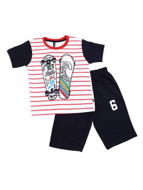 kids graphic printed shorts set - 19618901 - Very Small Image - 1