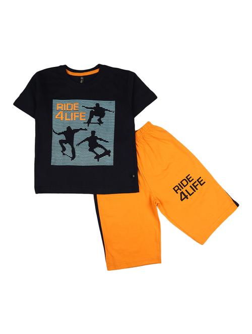 kids graphic printed shorts set - 19618903 - Very Small Image - 1