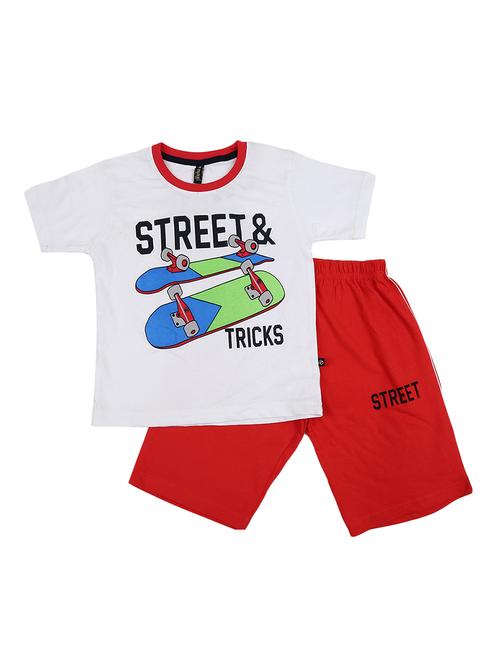 kids graphic printed shorts set - 19618905 - Very Small Image - 1