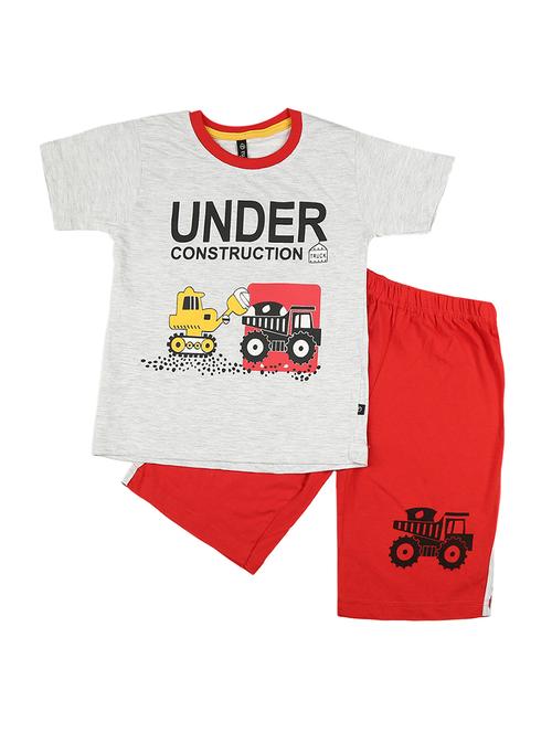 kids graphic printed shorts set - 19618906 - Very Small Image - 1