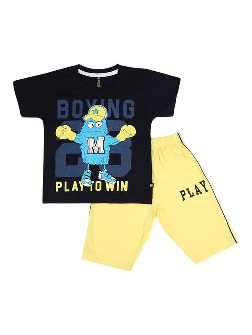 kids graphic printed shorts set - 19618919 - Very Small Image - 1