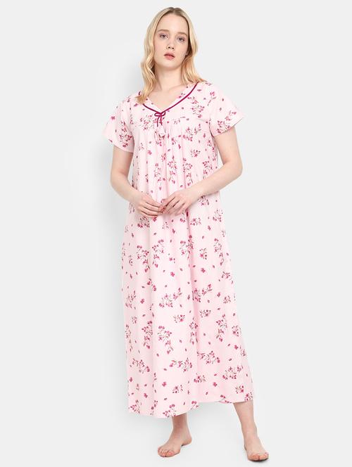 women's printed night wear sleepshirts & nighty - 19620171 - Very Small Image - 1
