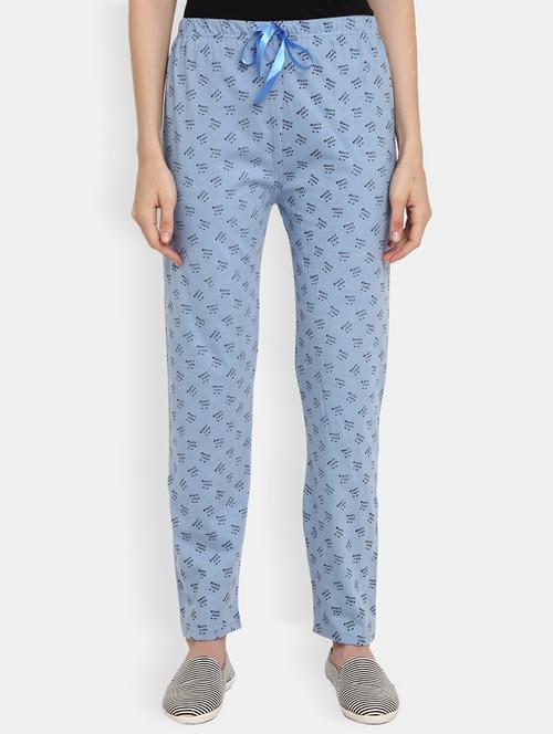 women mid rise typographic printed pajama - 19620203 - Very Small Image - 1