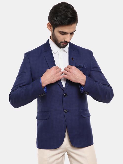 checkered print single breasted formal blazer - 19620475 - Very Small Image - 1