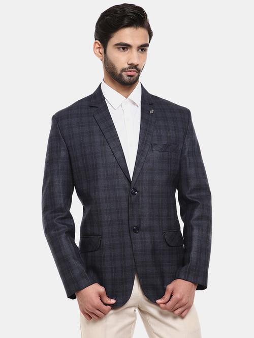 checkered print single breasted formal blazer - 19620479 - Very Small Image - 1