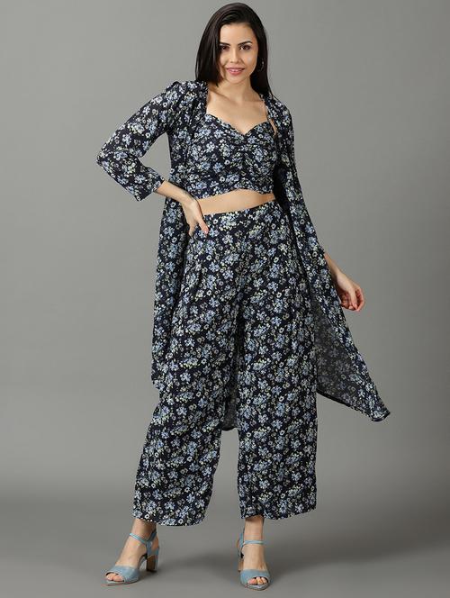 floral print top and palazzos set co-ord - 19620543 - Very Small Image - 1