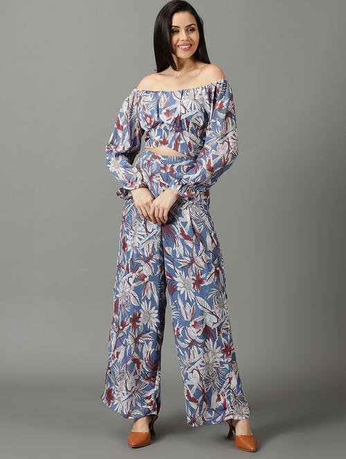 floral print top and palazzos set co-ord - 19620560 - Very Small Image - 1