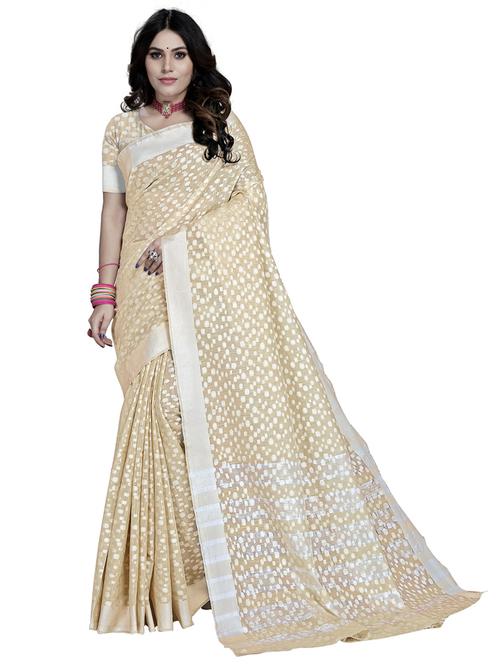 self design printed saree with blouse - 19622516 - Very Small Image - 1