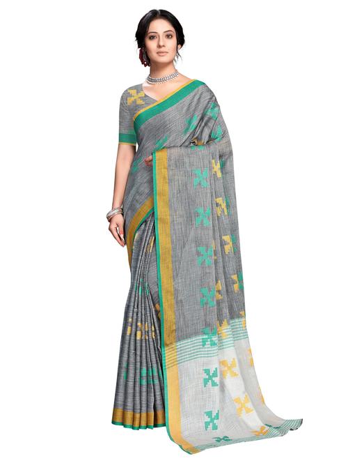 self design woven saree with blouse - 19622521 - Very Small Image - 1