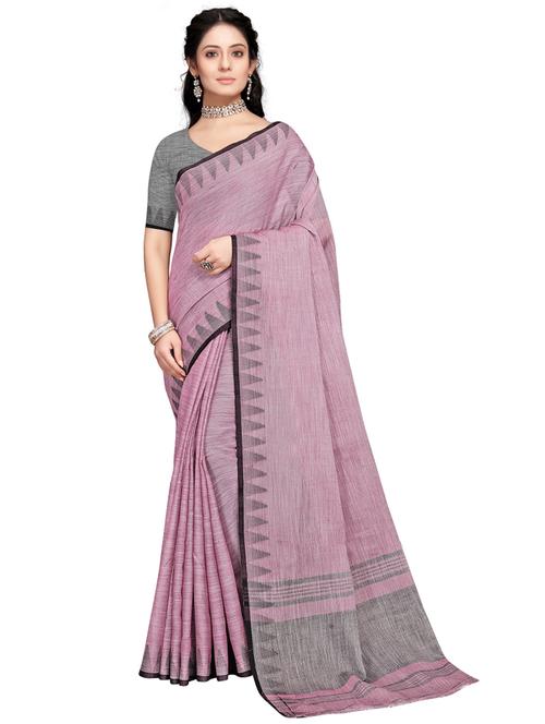 self design konrad saree with blouse - 19622560 - Very Small Image - 1