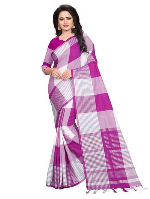multi colored cotton silk banarasi saree - 19624878 - Very Small Image - 1